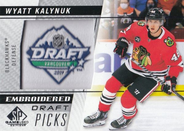 patch RC karta WYATT KALYNUK 21-22 SPGU Embroidered Draft Picks číslo 89